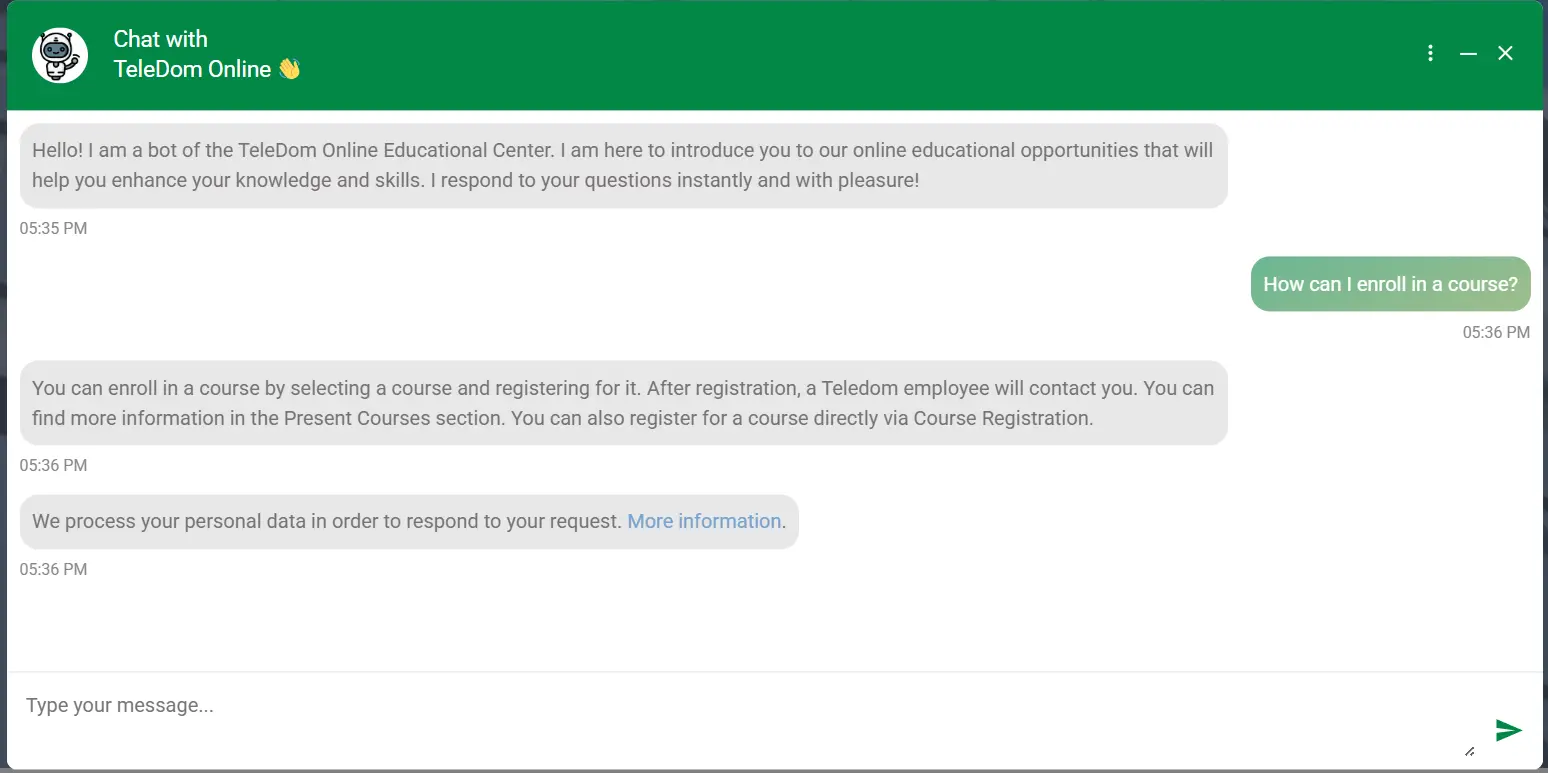ChatBot Settings